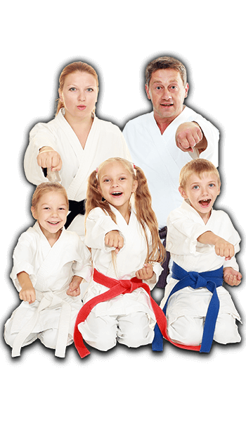 Martial Arts Lessons for Families in Centreville VA - Sitting Group Family Banner